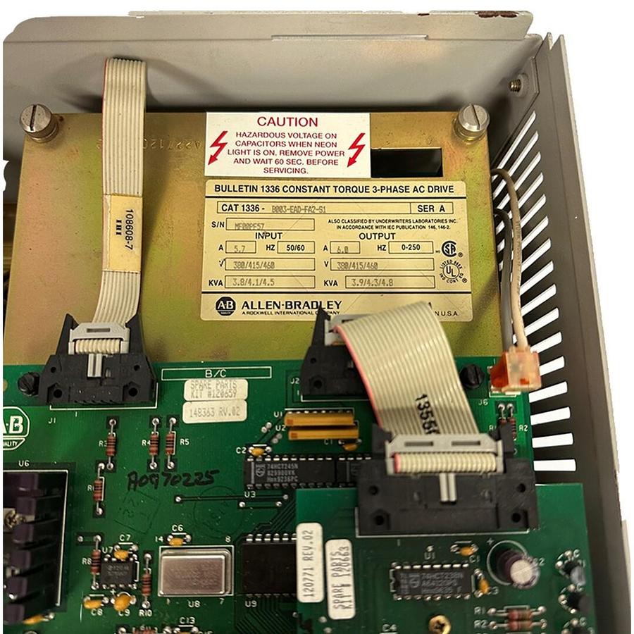 Used ALLEN BRADLEY 1336-B003-EAD-FA2-S1 /A 1336 CONSTANT TORQUE AC DRIVE 3HP 6A