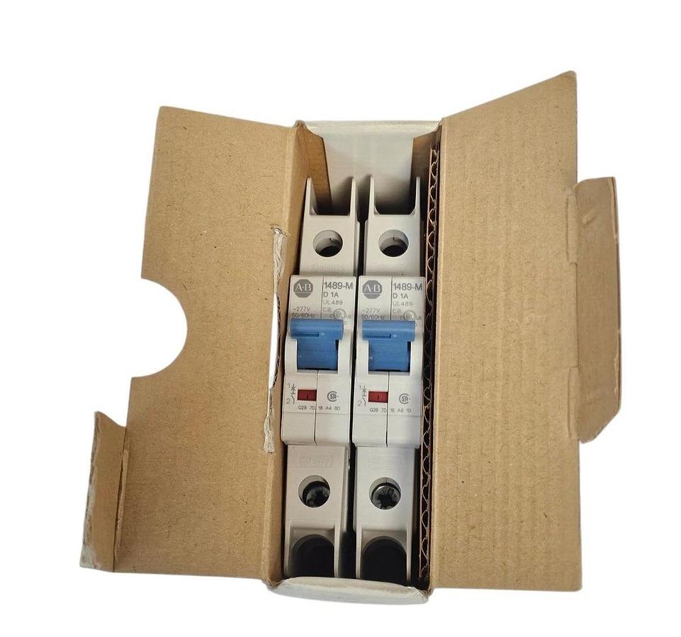 NIB ALLEN BRADLEY 1489-M1D010 SER. D CIRCUIT BREAKER (QTY:2)