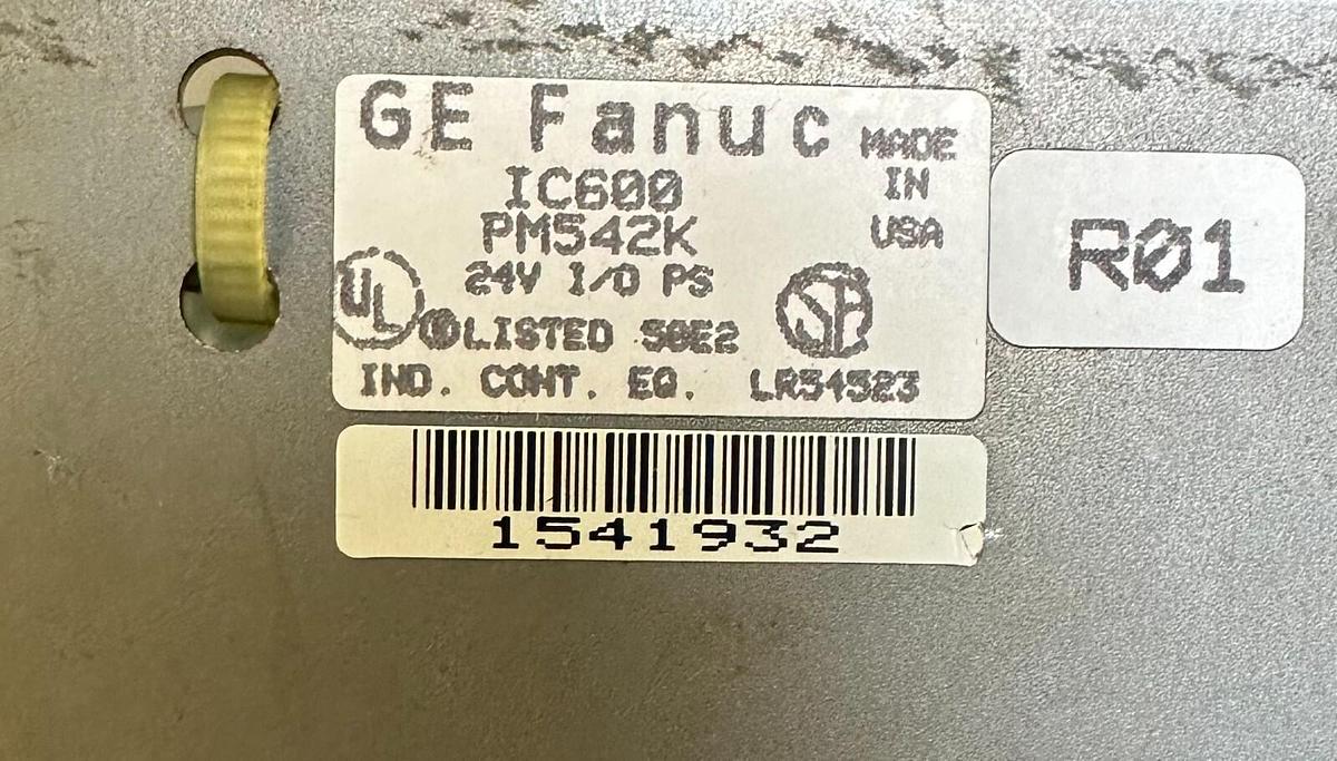 Used GE FANUC IC600PM542K SERIES SIX HIGH CAPACITY POWER SUPPLY MODULE IC600PM542