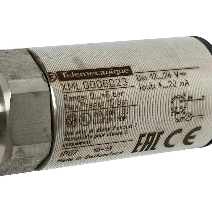 Telemecanique Sensors XMLG006D23 Electronic Pressure Transmitter 0-6 Bar New