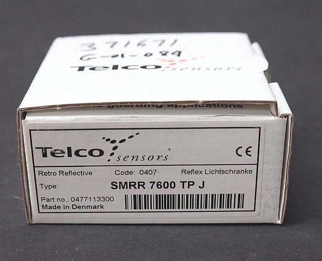 Used NIB TELCO SMRR7600TPJ RETRO REFLECTIVE SENSOR SMRR-7600-TP-J PART NO. 0477113300