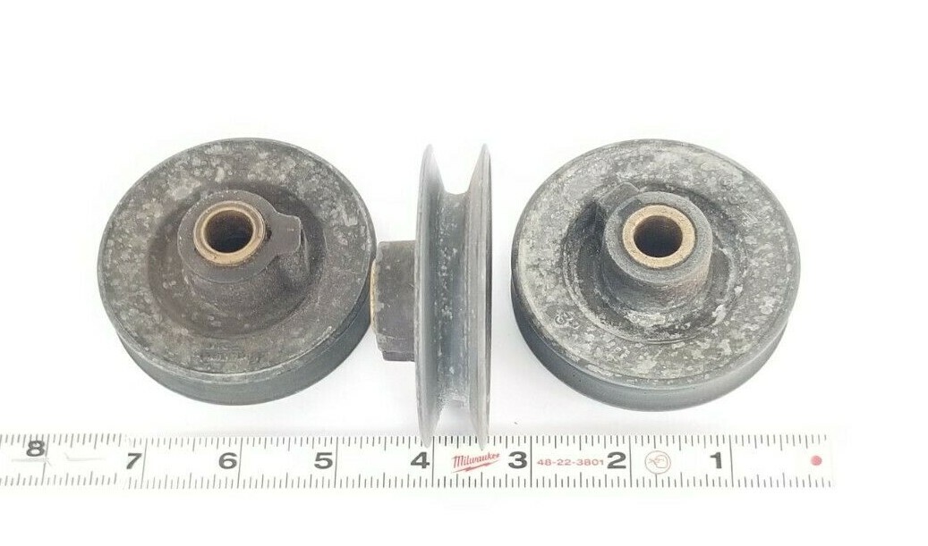 Used LOT OF 3 CONGRESS DRIVES 3'' IN. PULLEYS 1/2'' IN. BORE 3'' IN. OD