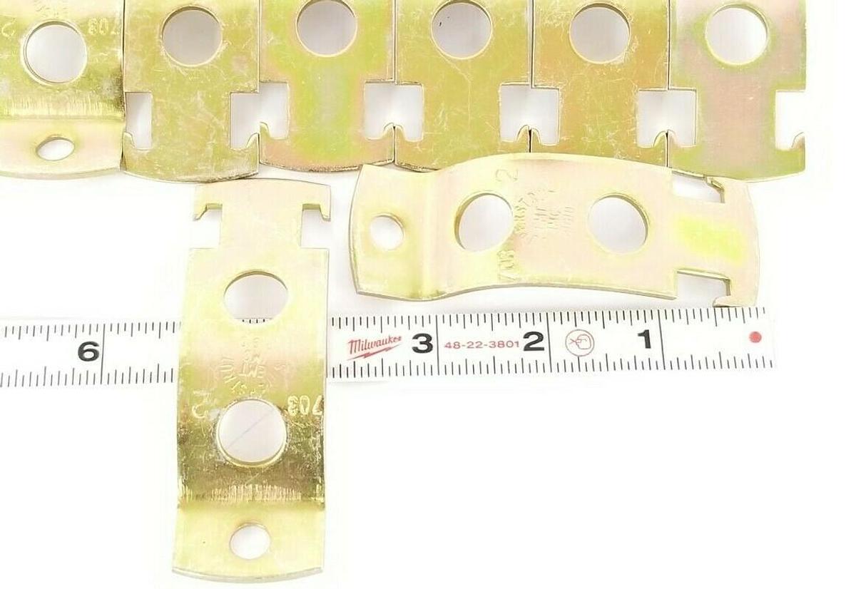 Used LOT OF 10 NEW THOMAS & BETTS 703-2 EMT IMC RIGID SUPERSTRUTS 2'' W/ HARDWARE