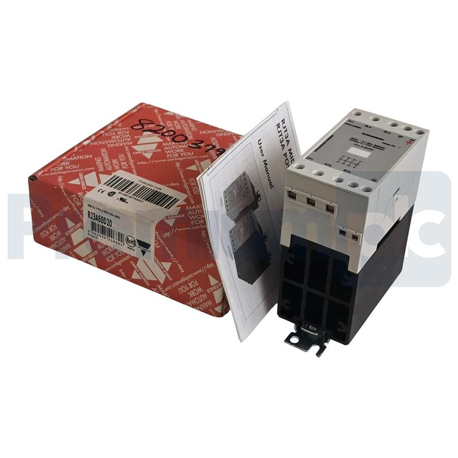 Carlo Gavazzi RJ3A60D20 | RJ3A Solid State Relay 3-Phase 20A 600VAC 5-32VDC NSMP