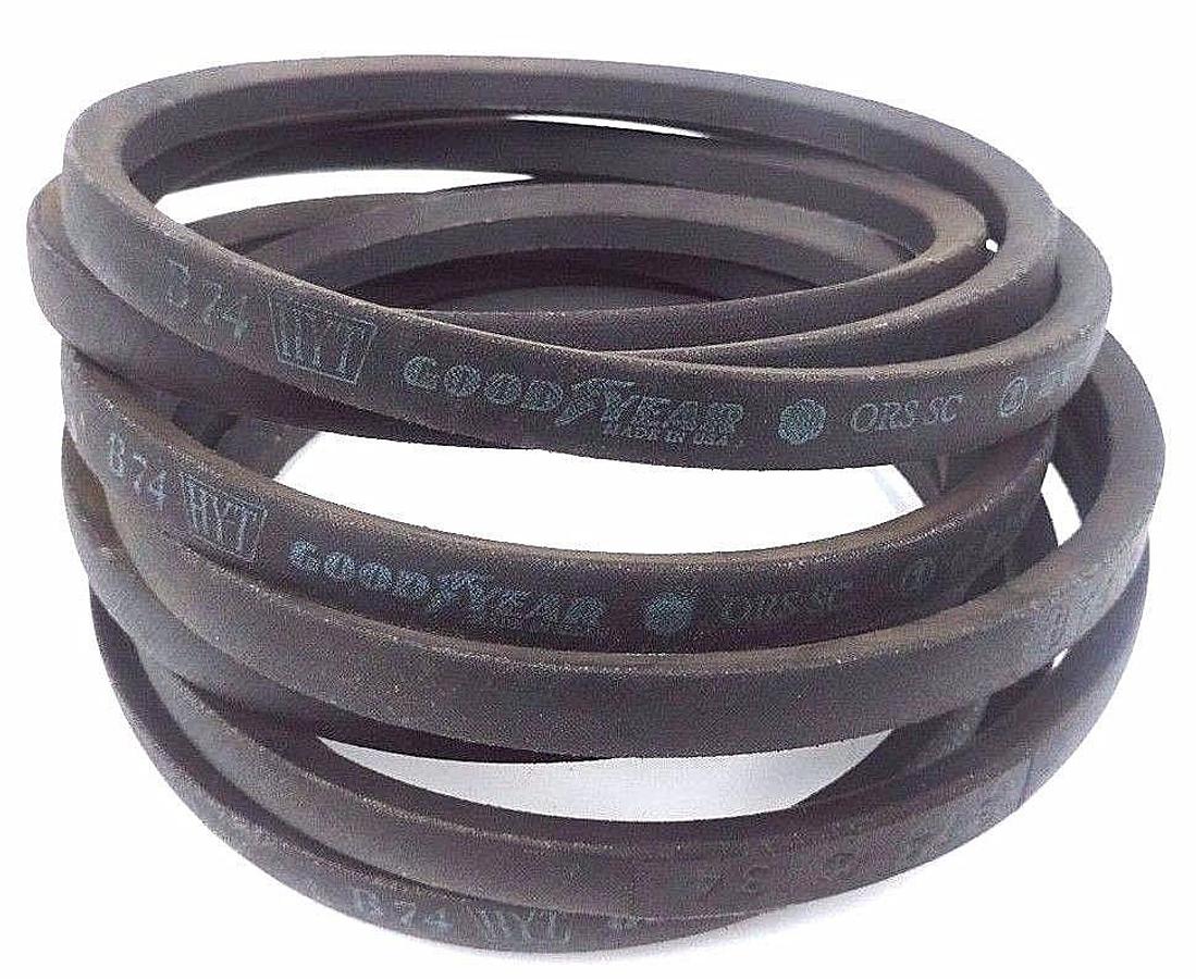 Used LOT OF 3 NEW GOODYEAR B74 HY-T ORS/SC V-BELTS 5/8IN WIDE 77IN LONG