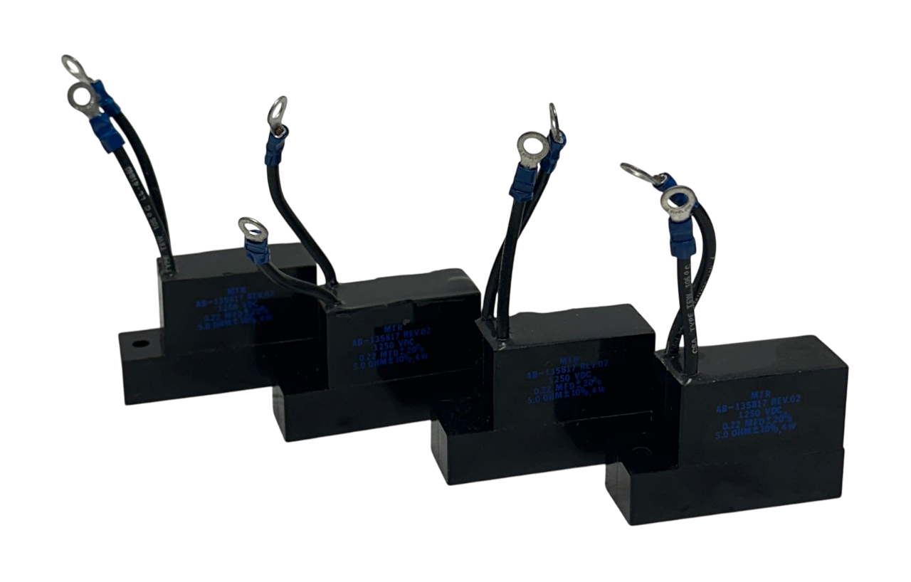 Used 4 MTR AB-135817 / AB135817 CAPACITORS / SUPPRESSORS Rev. 02 1250VDC 0.22MFD NSNP