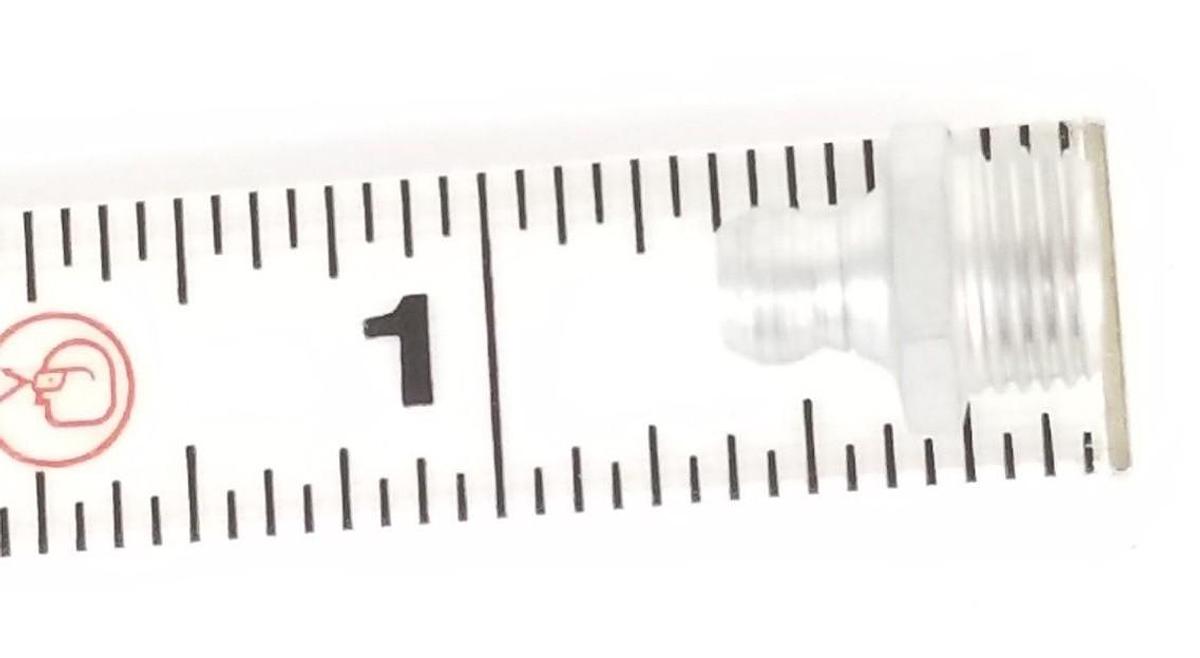 Used NEW MCMASTER-CARR 2408K11 ZINC-PLATED STEEL GREASE FITTING, STRAIGHT 1/8'' MALE