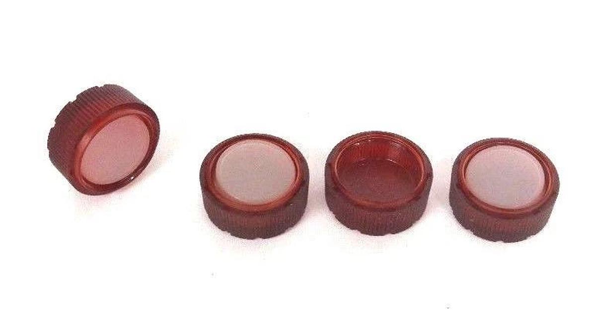 LOT OF 4 NEW SIEMENS P30PLPLR RED LENSES