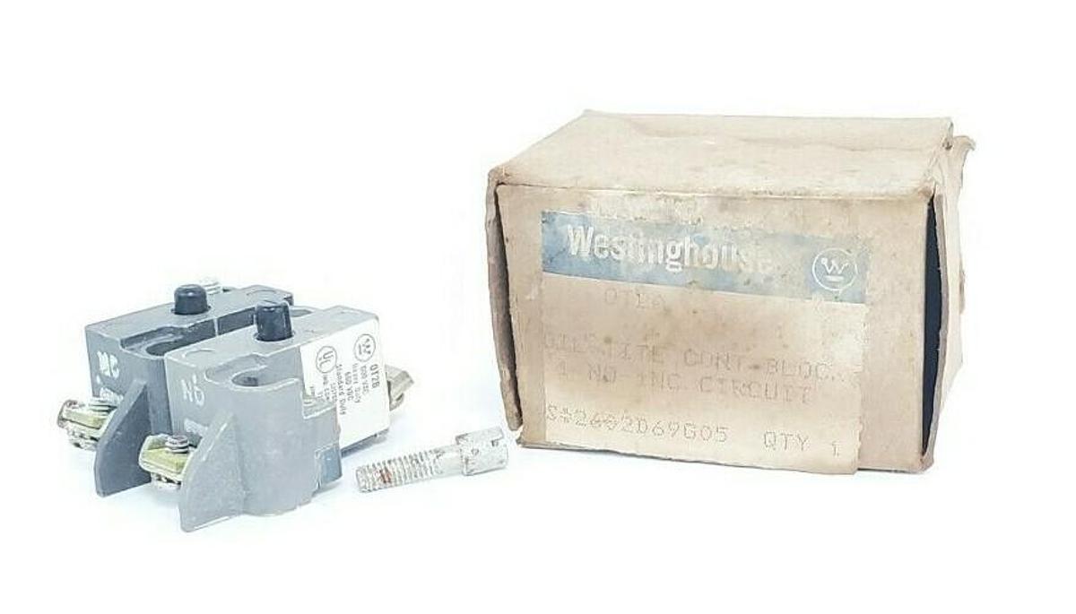 Used NEW WESTINGHOUSE OT2B OIL-TITE CONTACT BLOCK 600VAC 0T2B OT2A 0T2A