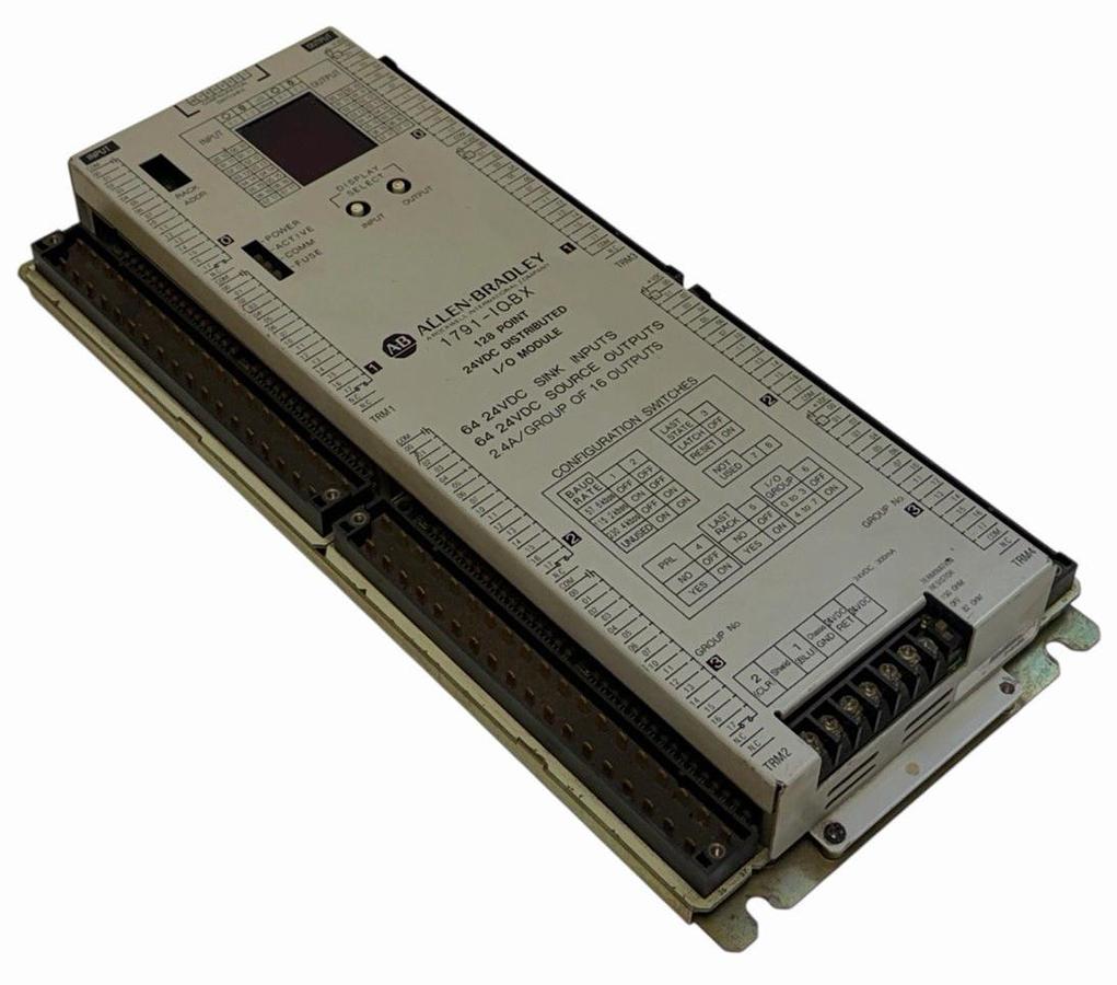 Used ALLEN BRADLEY 1791-IOBX 128 POINT 24VDC DISTRIBUTED I/O MODULE 1791IOBX