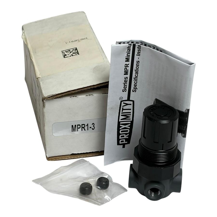 Used Dwyer Proximity MPR1-3 Series MPR Miniature Pressure Regulator 0-60 PSIG New In