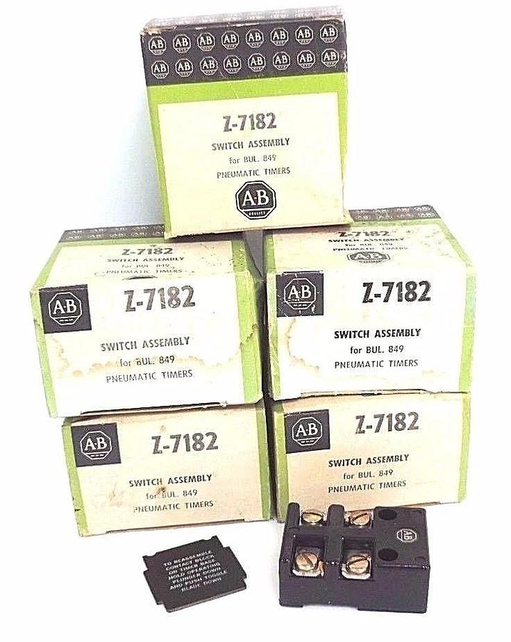 Used LOT OF 5 NIB ALLEN BRADLEY Z-7182 SWITCH ASSEMBLIES Z7182