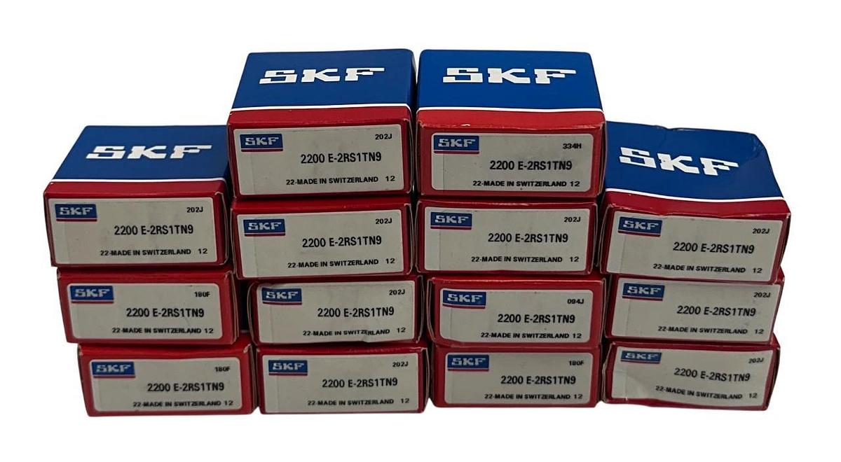 Used 14 SKF 2200 E-2RS1TN9 / 2200E2RS1TN9 SELF-ALIGNING BALL BEARINGS 10mm BORE NSFS