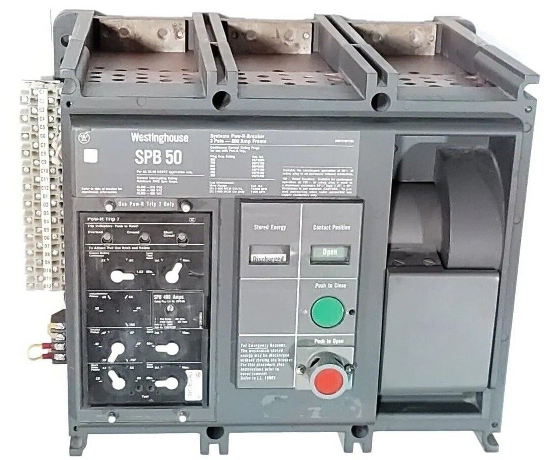 Used WESTINGHOUSE SPB 50 CIRCUIT BREAKER 800A 69-E-8778 SPB50 229P270H10A