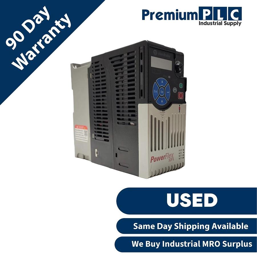 Used ALLEN BRADLEY 25B-D6P0N114 /A PowerFlex 525 AC DRIVE 2.2kW/3HP 480VAC FRN. 4.001 884951886025