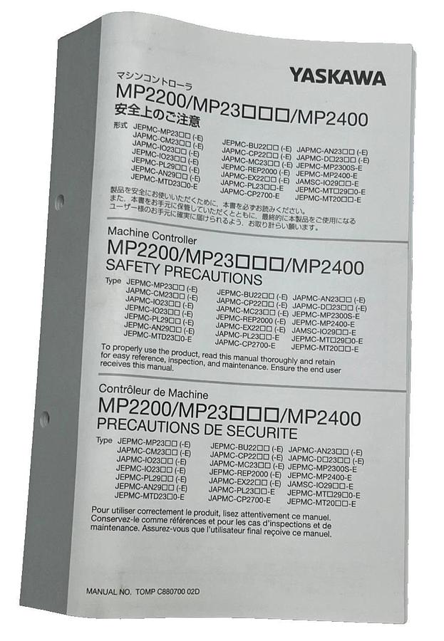 YASKAWA JAPMC-I02301-E MP Series Machine Controller MP2300 MPU JAPMCI02301E NSMP