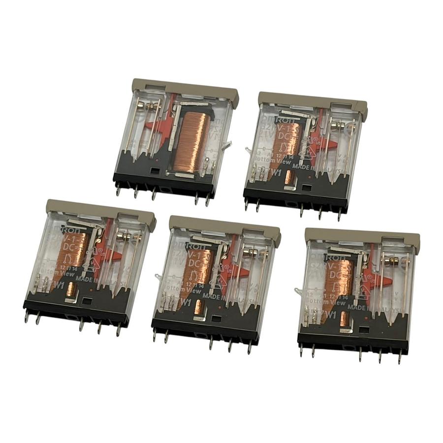 Used New Omron G2RV-1-S 21VDC Slim Plug-In Relay 6A 250VAC Lot of 5