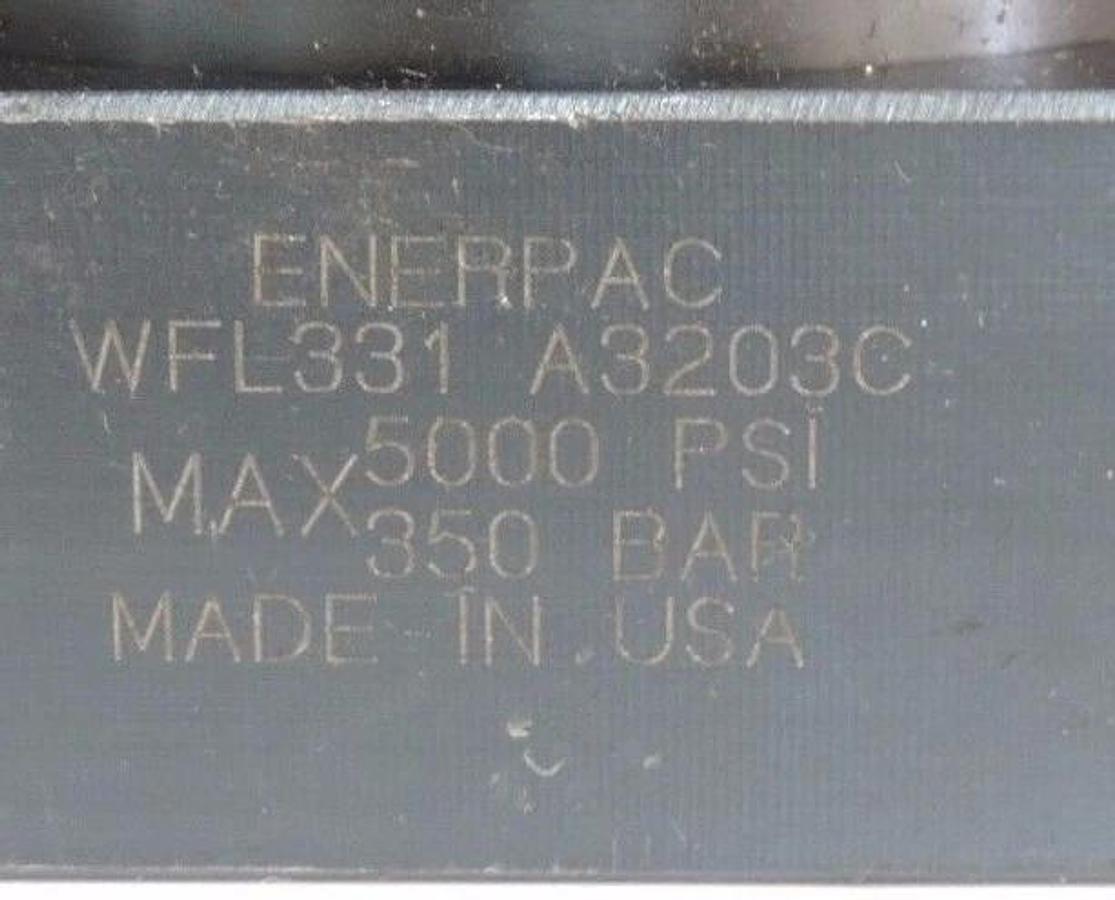 Used ENERPAC WFL-331 FLUID ADV. SAE WORK SUPPORT VALVE WFL331