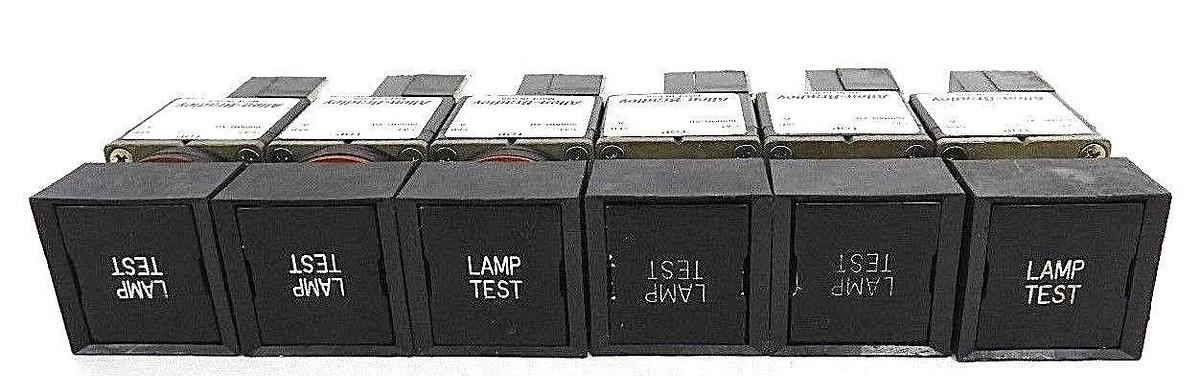 Used LOT OF 6 ALLEN BRADLEY 800MB-XO SER. A OPERATOR FOR PUSHBUTTON SWITCHES 800M-XD1