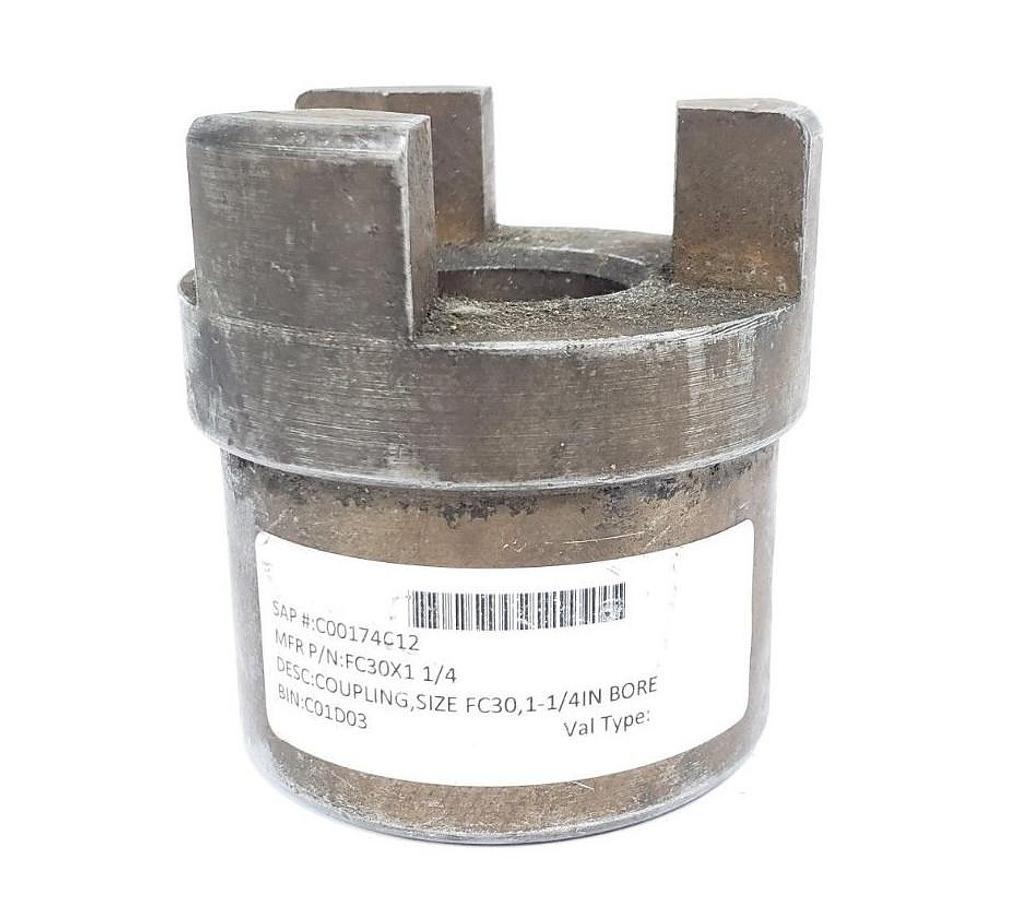 Used BOSTON GEAR FC30X1 1/4 COUPLING, SIZE FC30, 1-1/4" BORE FC30X11/4