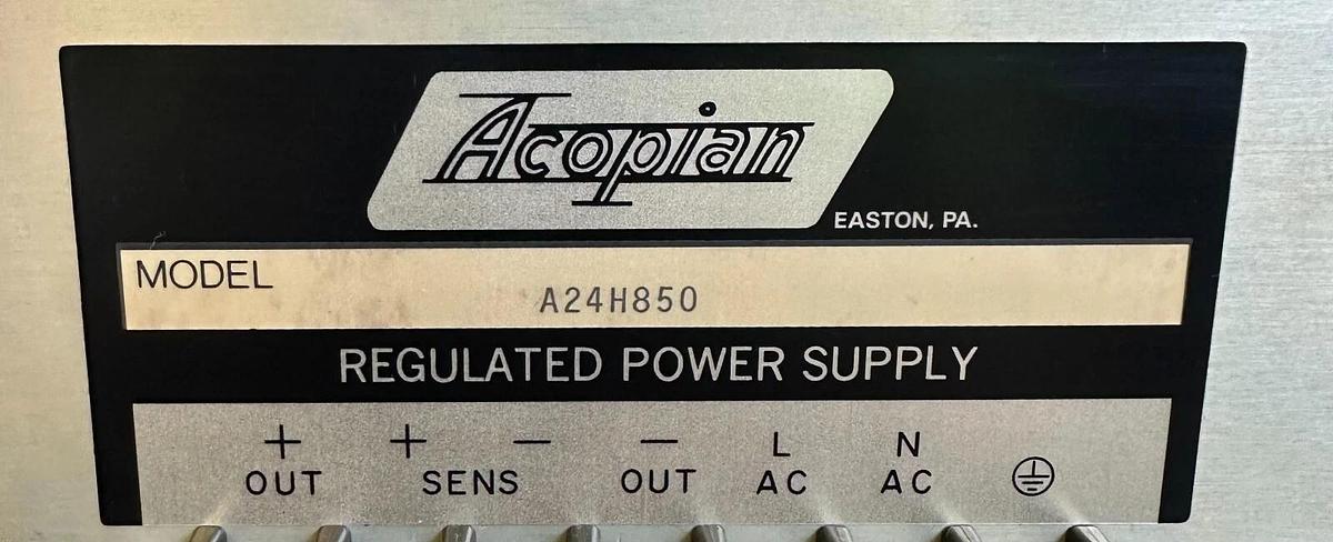 NEW ACOPIAN A24H850 REGULATED POWER SUPPLY MODULE AC/DC 24V OUTPUT H8 LINEAR