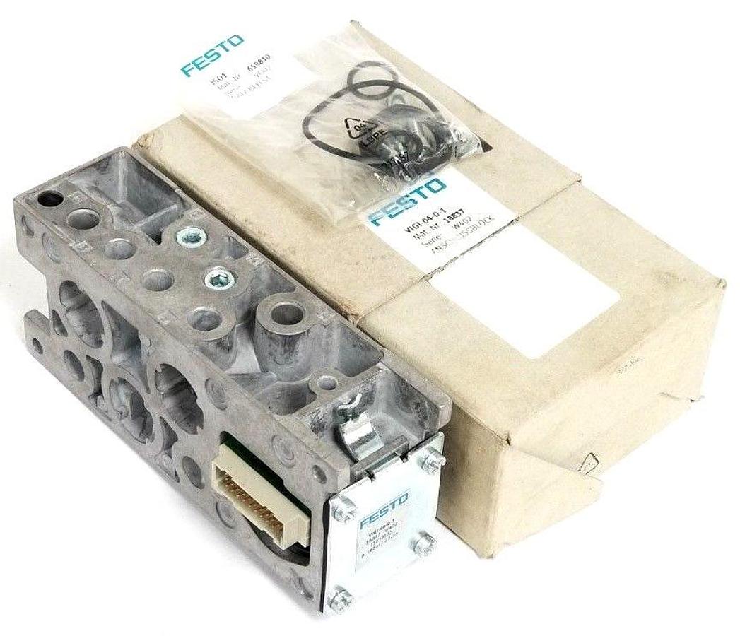 NIB FESTO VIGI-04-D-1 VALVE MANIFOLD 18837 SER. W402 VIGI04D1