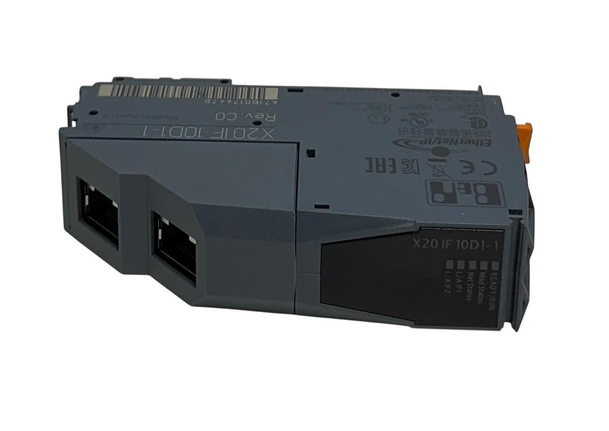 Used B&R X20 IF 10D1-1 / X20IF10D11 EtherNet/IP SCANNER INTERFACE MODULE RJ45 NSNP