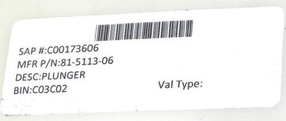 Used LOT OF 2 VEKTEK 81-5113-06 PLUNGERS 81511306