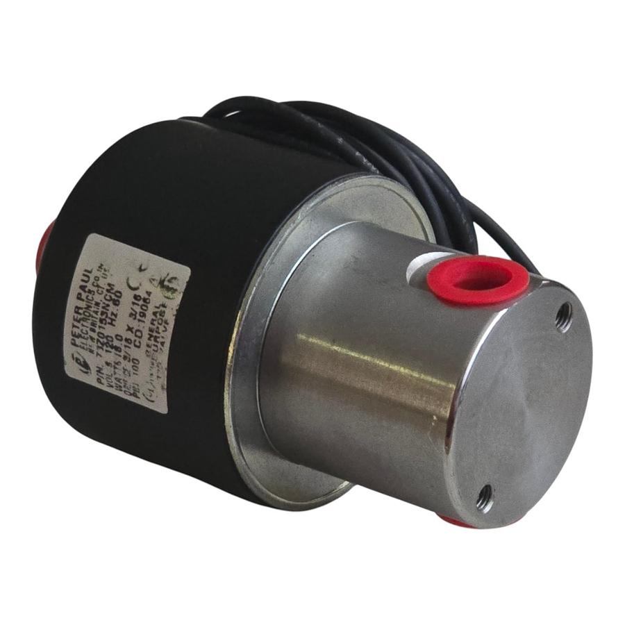 Peter Paul 73Z0153NCM Solenoid Valve 120VAC 60Hz 18W 100PSI 3/16" Orifice NSNP