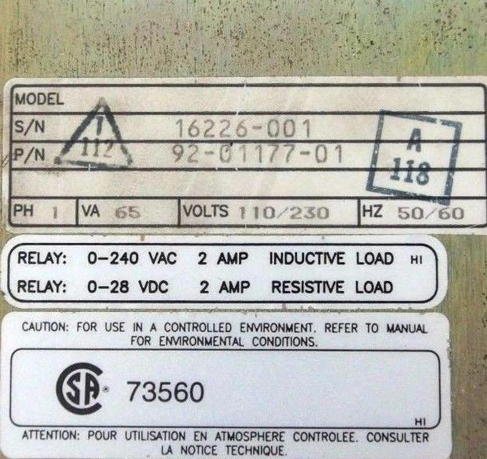Used MODICON MM-PMD14T0C PANELMATE PLUS PM+ 3000C, 92-01177-01, 110/230V, 65VA, 50/60