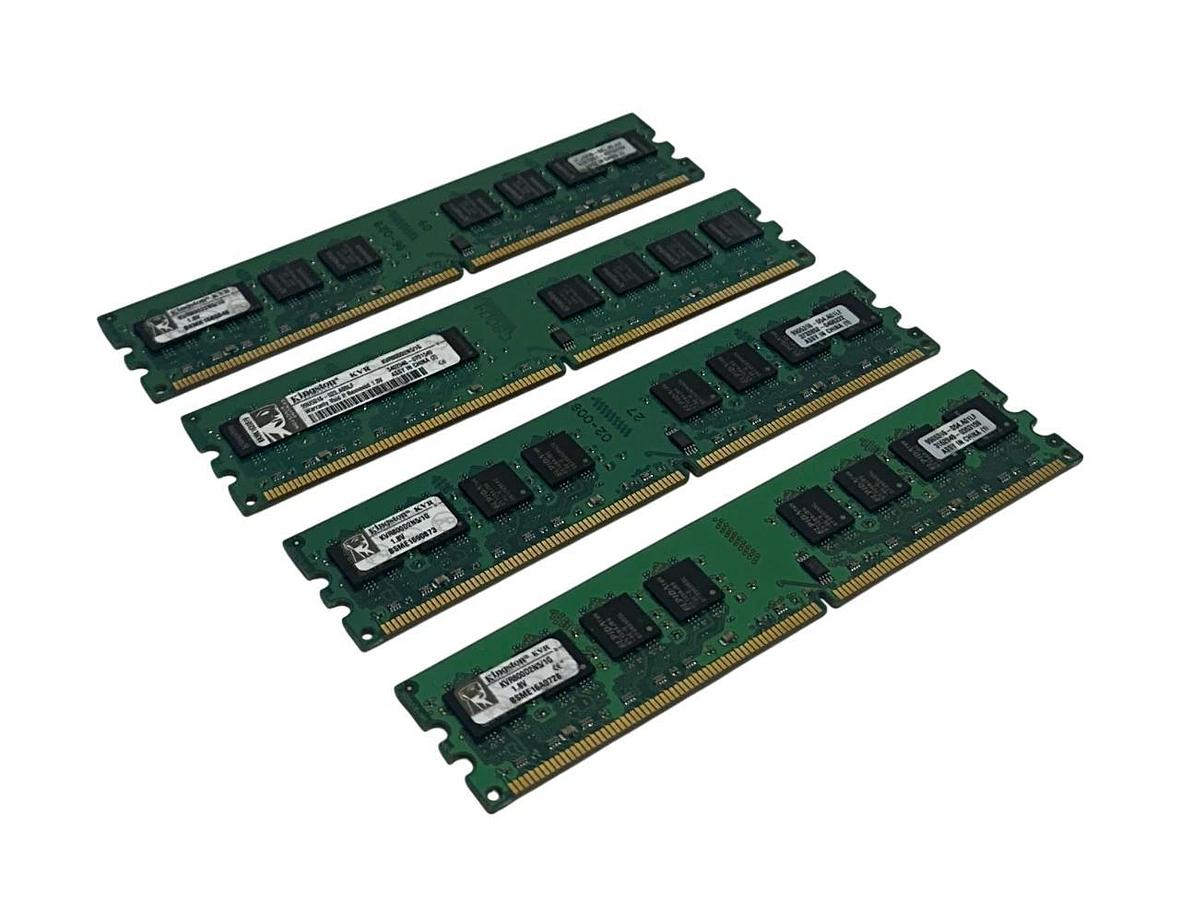 Used 4 KINGSTON KVR800D2N5/1G / KVR800D2N51G SDRAM 1GB DDR2-800 MEMORY USNP