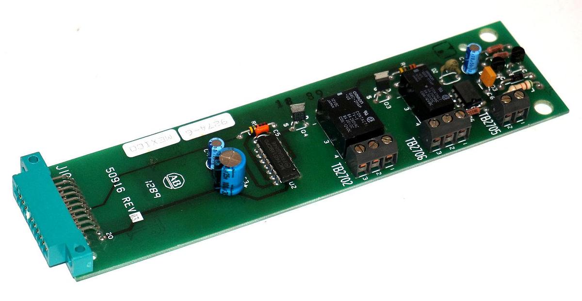 Used ALLEN BRADLEY 50616 TRIP CONTROL BOARD REV. 02