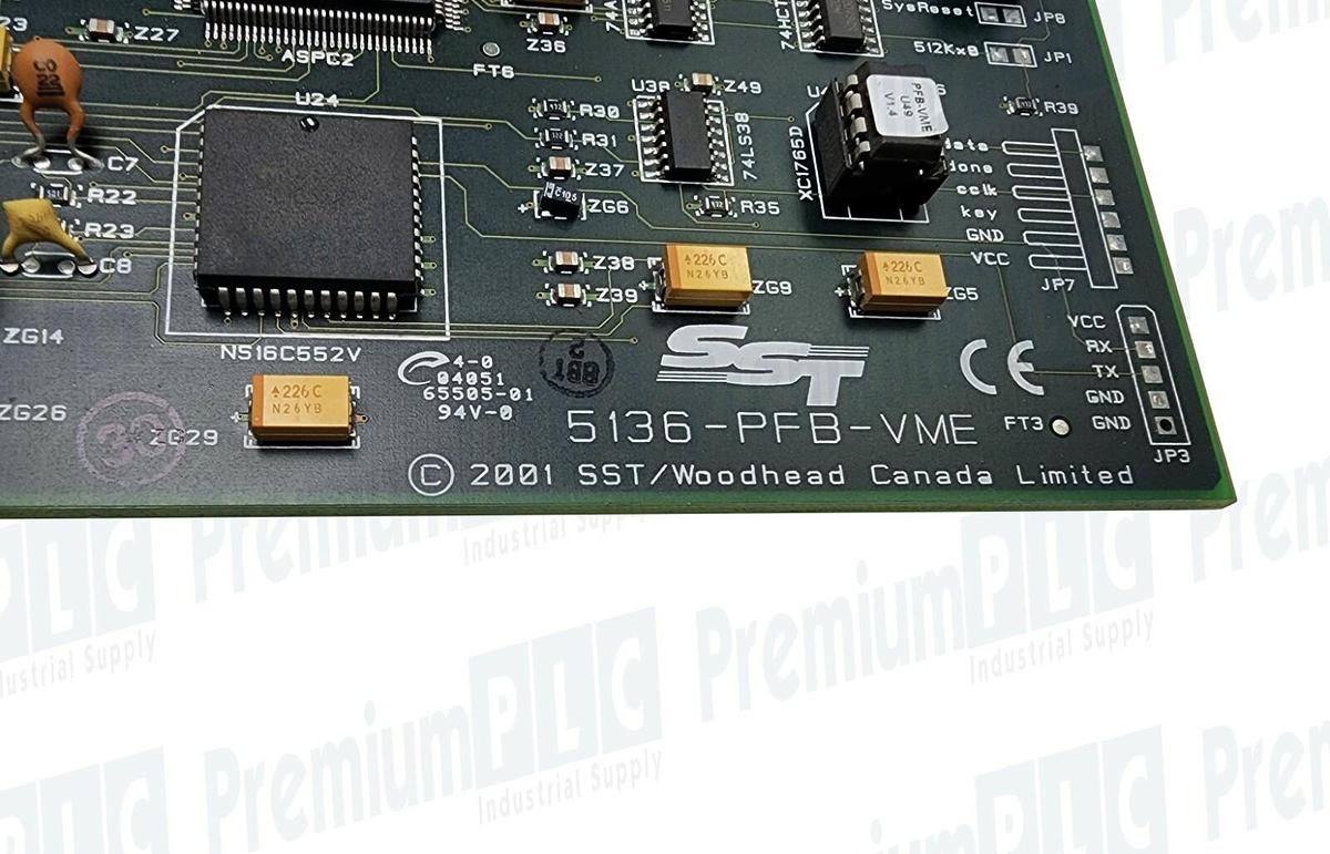 Used USED SST / WOODHEAD 5136-PFB-VME PROFIBUS INTERFACE CARD 5136PFBVME
