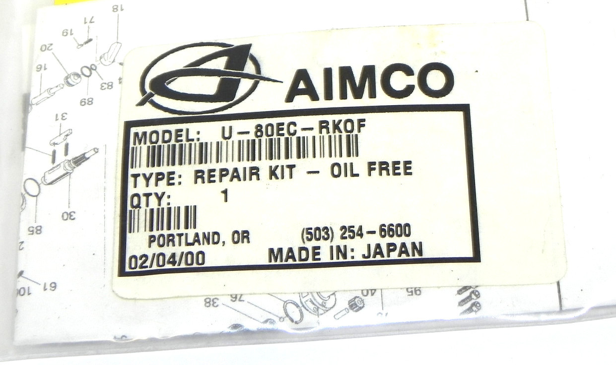 NEW AIMCO U-80EC-RKOF REPAIR KIT - OIL FREE U80ECRKOF