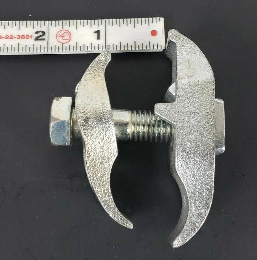 LOT OF 2 NEW OZ GEDNEY 1 SC STAINLESS PC BEAM CLAMPS, 1" OPENING, 1/2" BOLT, 1SC