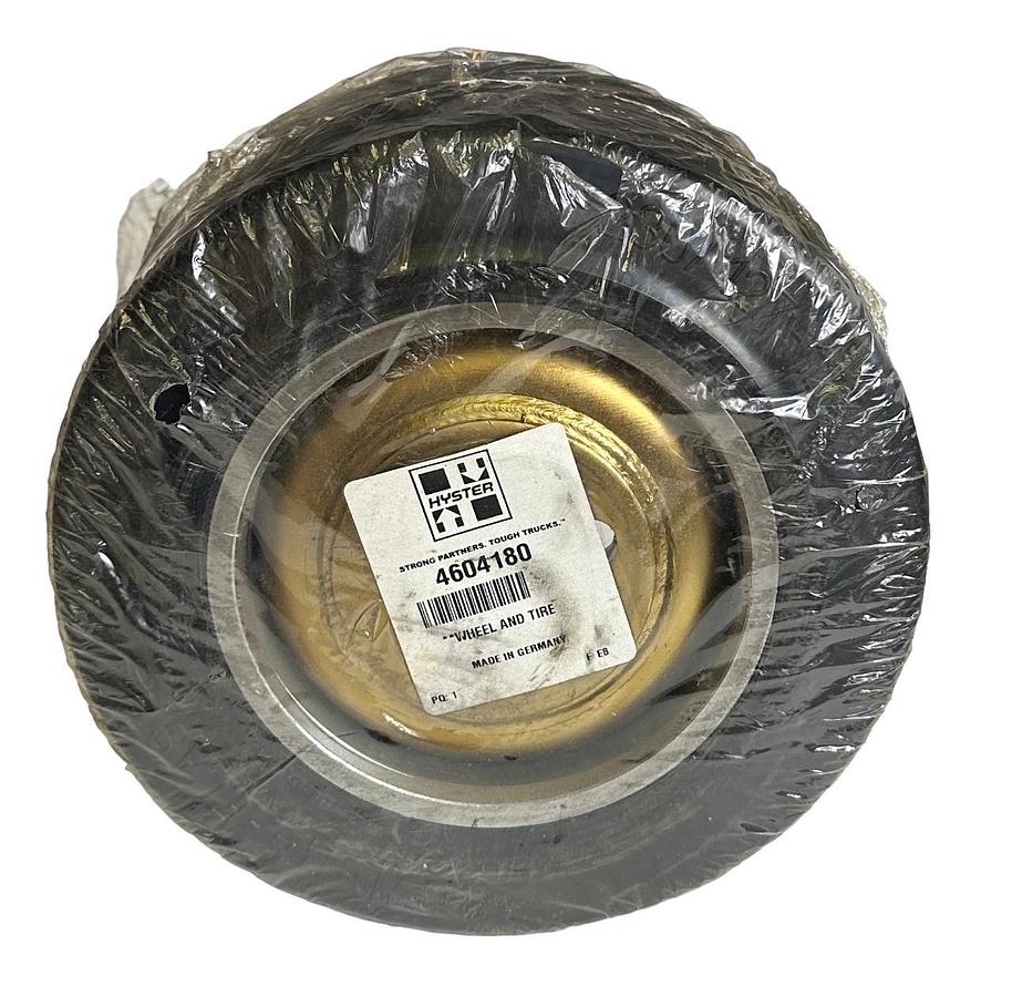 Used NEW HYSTER 4604180 / HY4604180 OEM WHEEL AND TIRE FOR MATERIAL HANDLING
