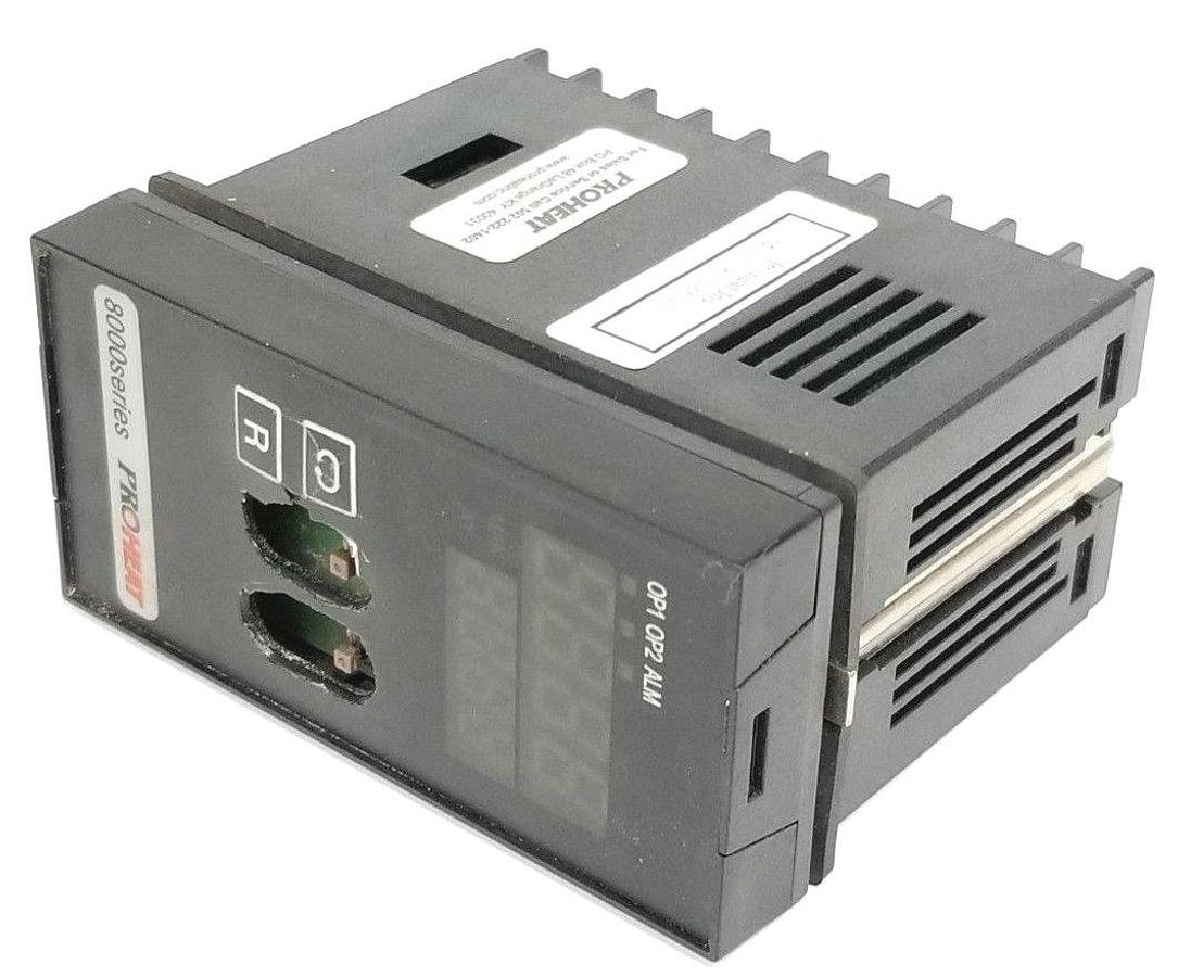 Used PROHEAT 8000-660-01 TEMPERATURE CONTROLLER 90-250VAC, 47-63HZ, 12VA