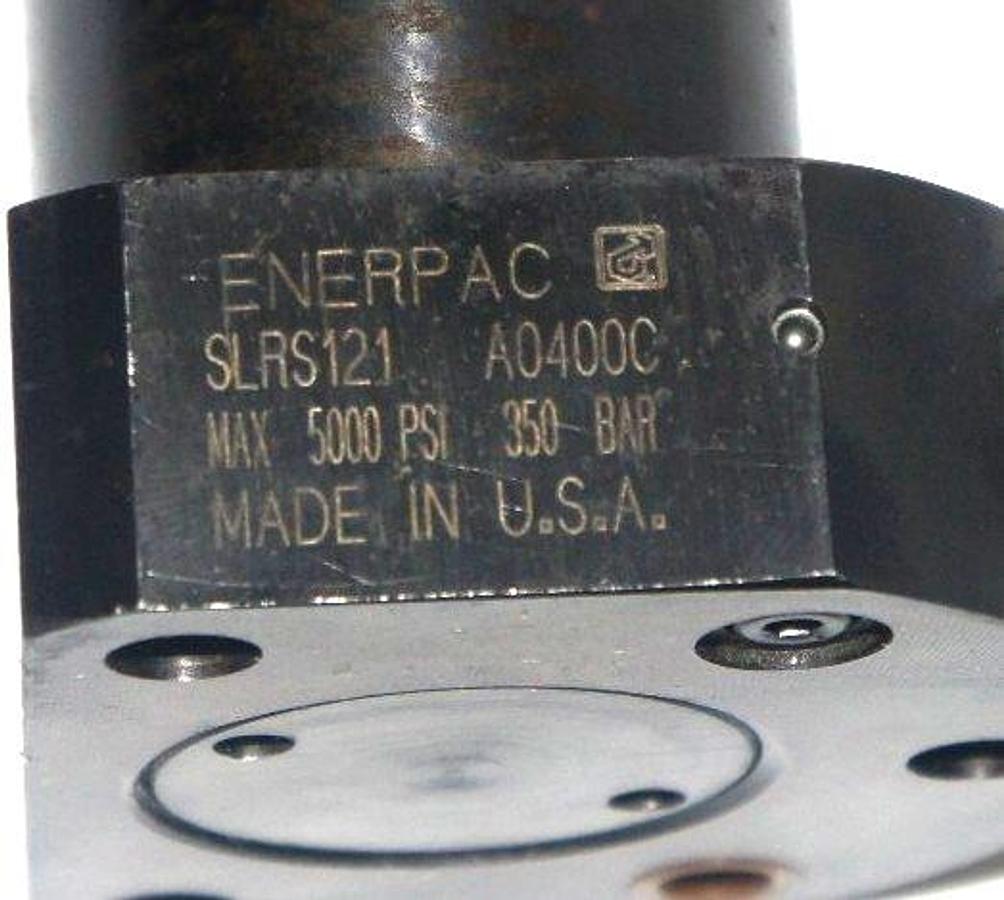 Used ENERPAC SLRS121 HYDRAULIC SWING CYLINDER 5000 PSI MAX 350 BAR