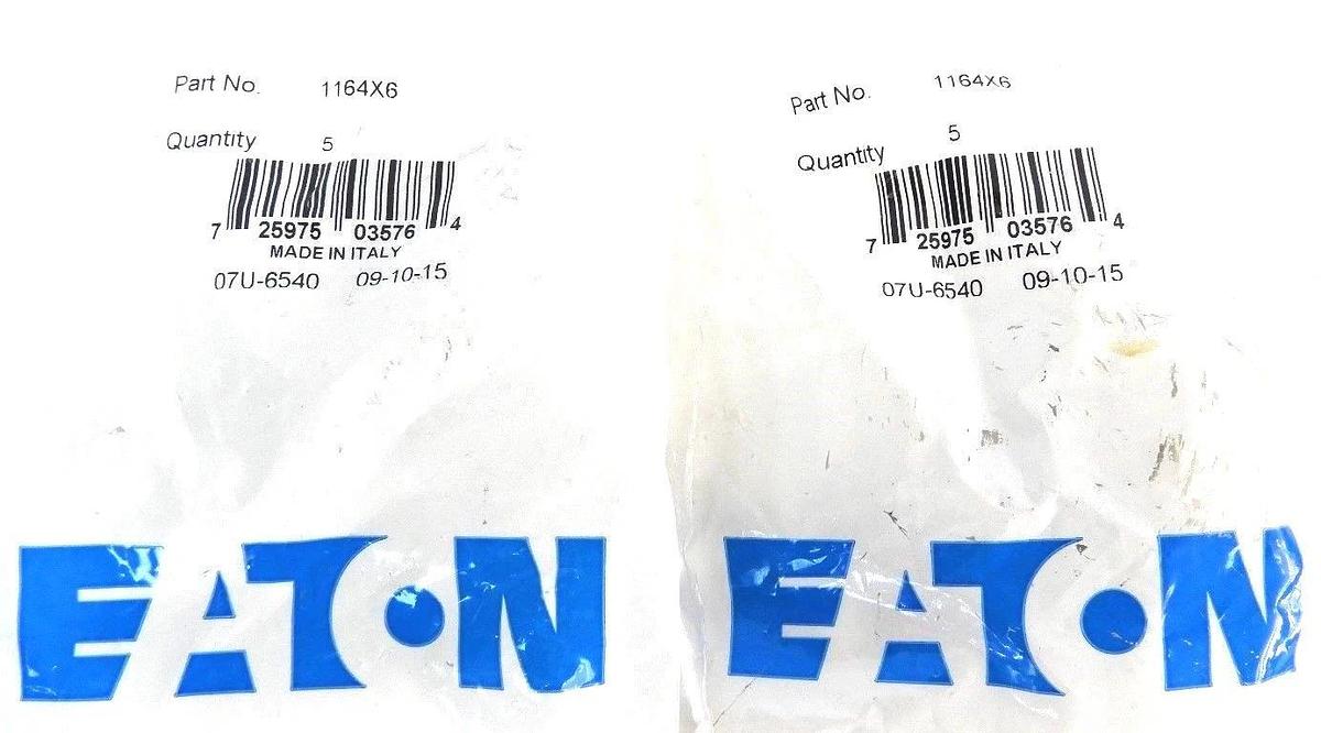 Used LOT OF 10 NEW EATON 1164X6 PUSH-ON TEE 3/8" TUBE UNIONS