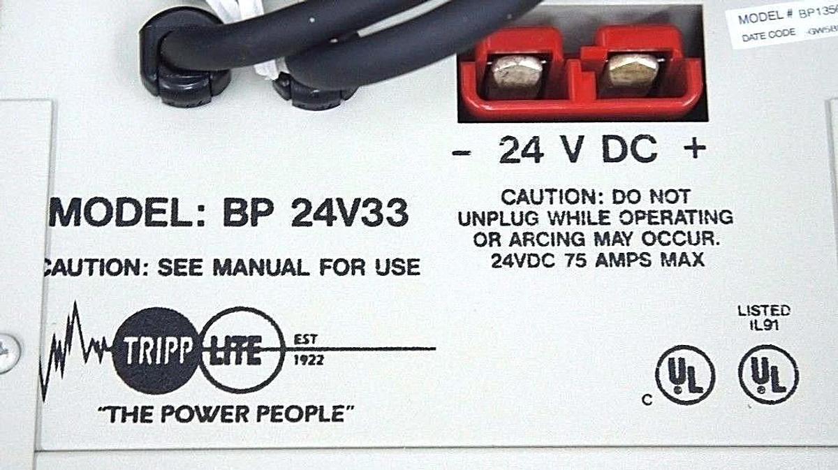 Used NIB TRIPP LITE BP-24V33 BP SERIES EXTERNAL BATTERY PACK BP24V33