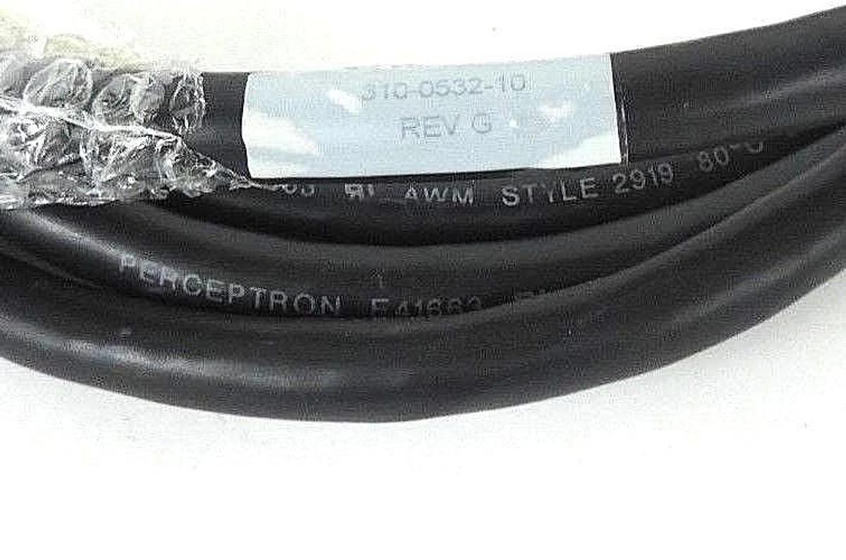 Used NEW PERCEPTRON 310-0532-10 REV. G LOW VOLTAGE COMPUTER CABLE, 310053210