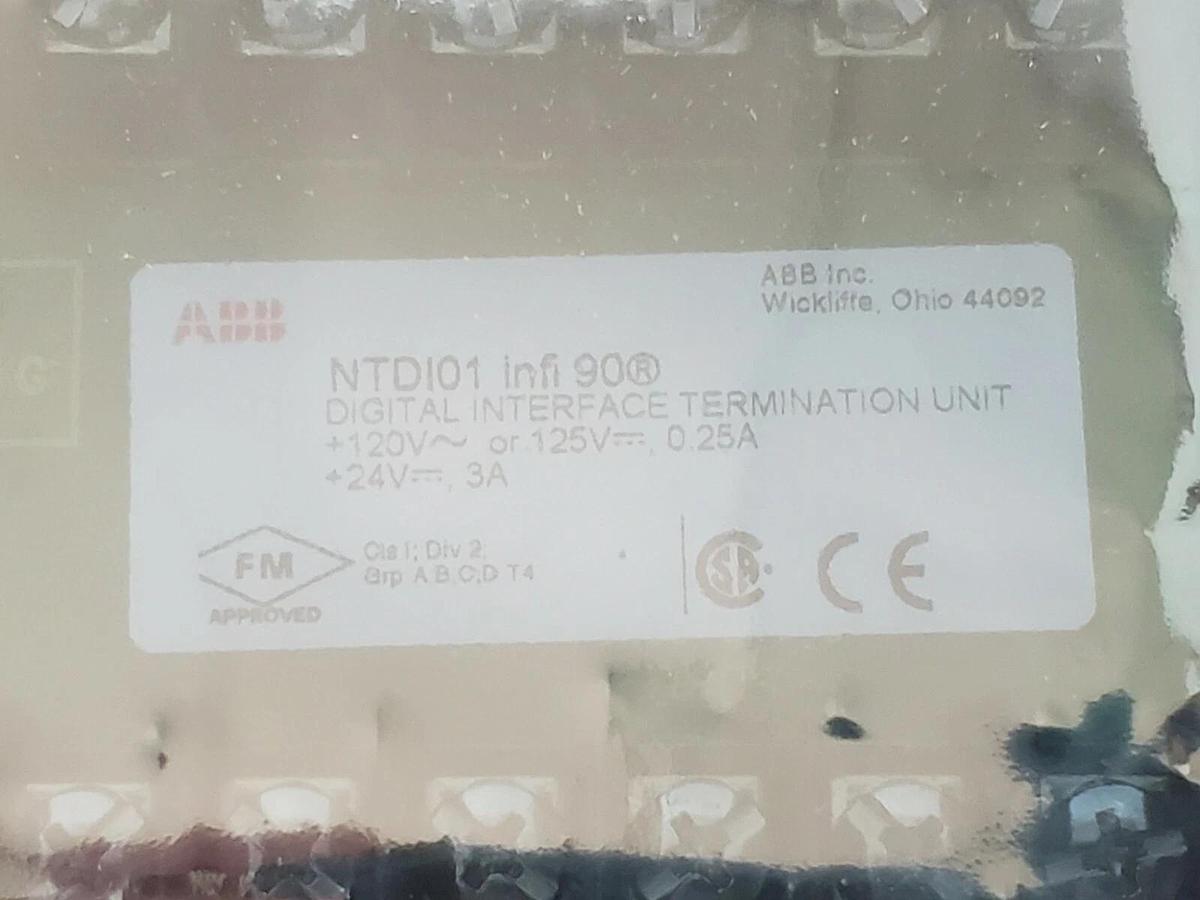 Used NIB ABB NTDI-01 INTERFACE BOARD 6632113A1 NTD101 INFI 90 6632112L1