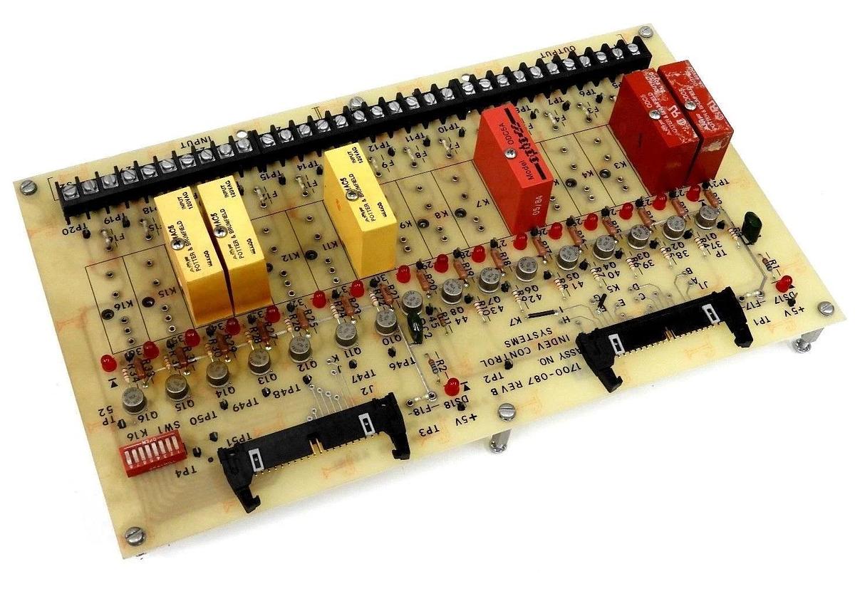 Used INDEV CONTROL SYSTEMS 1700-087 REV. B CONTROL BOARD ASSY. NO. TP2, 1700087