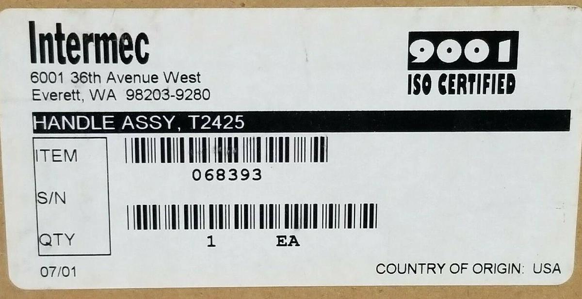 LOT OF 2 NIB INTERMEC T2425 HANDLE ASSEMBLIES