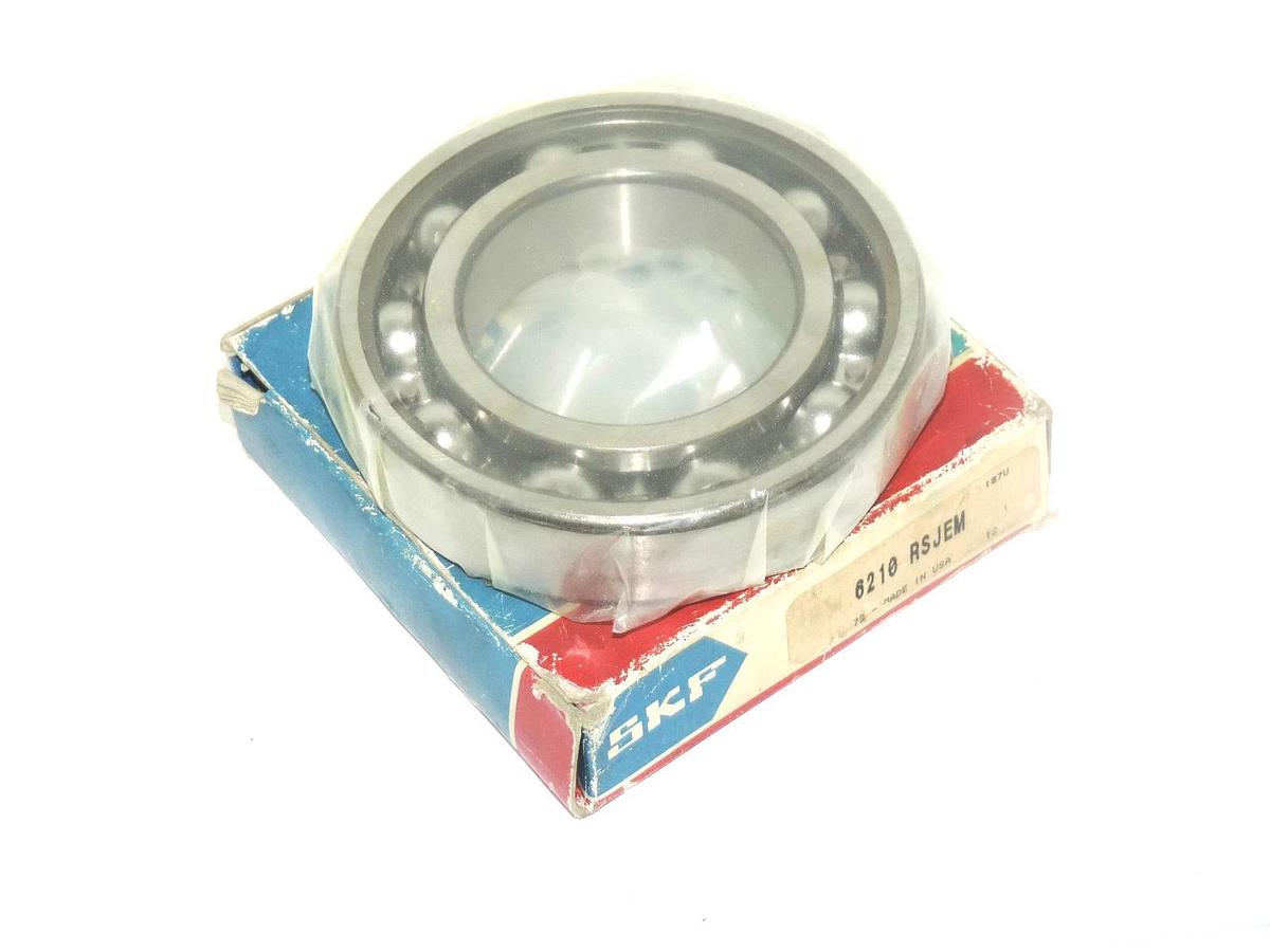 Used NEW SKF 6210 RSJEM SINGLE ROW BEARING