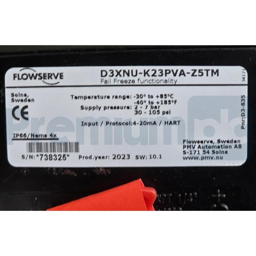 Used FLOWSERVE D3XNU-K23PVA-Z5TM PMV D3 Digital Positioner HART DOUBLE ACTING NSMP
