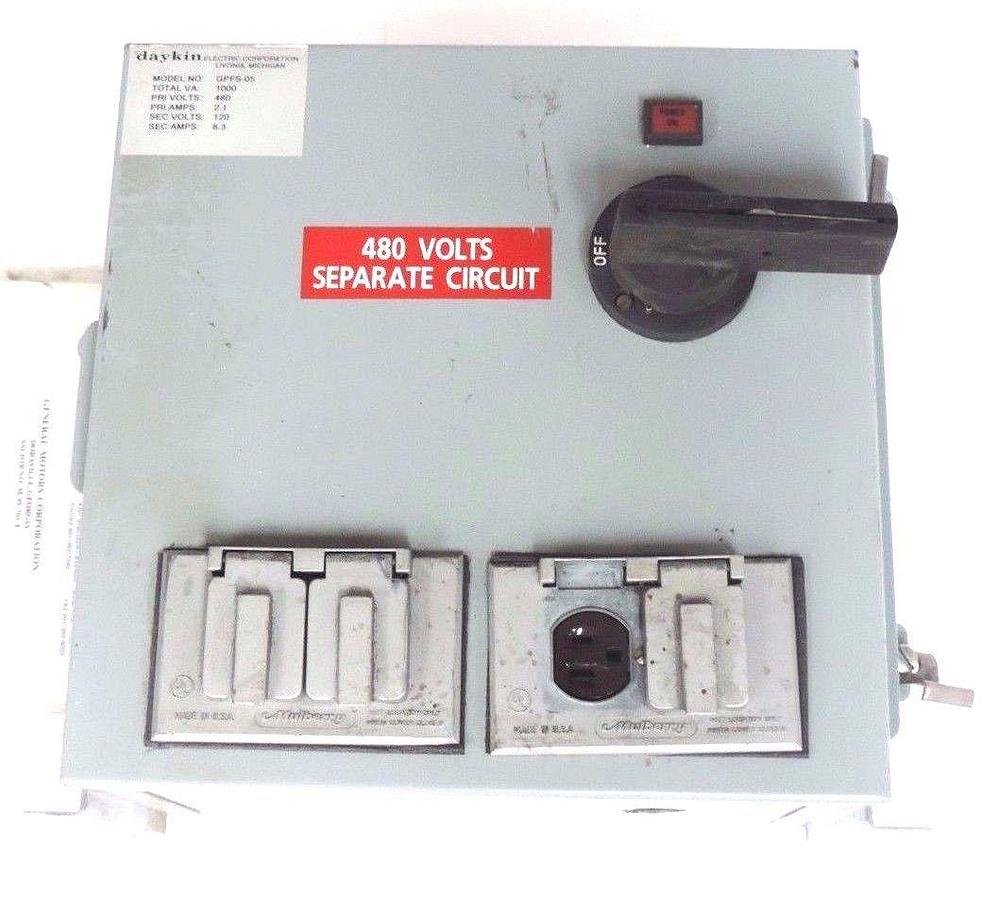 Used DAYKIN GPFS-05 TRANSFORMER DISCONNECT GPFS05