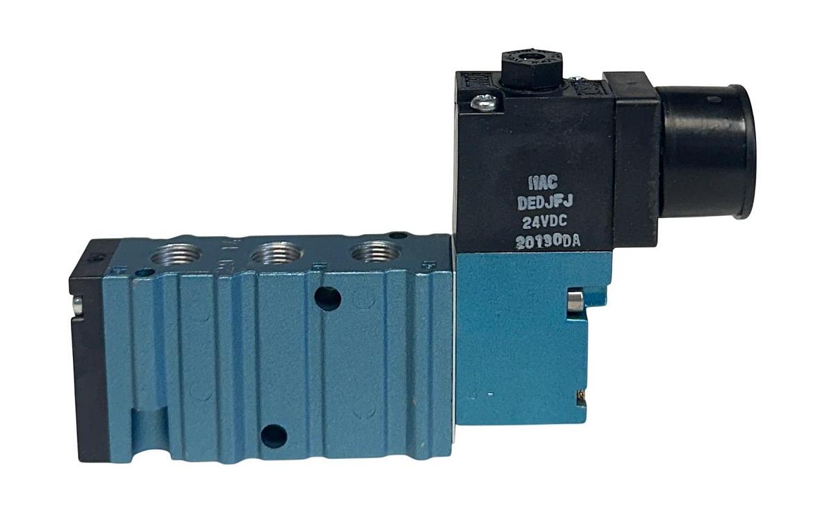Used HEUFT MAC HPP100024ST SOLENOID VALVE 24VDC COIL DEDJFJ 25-120PSI NSNP