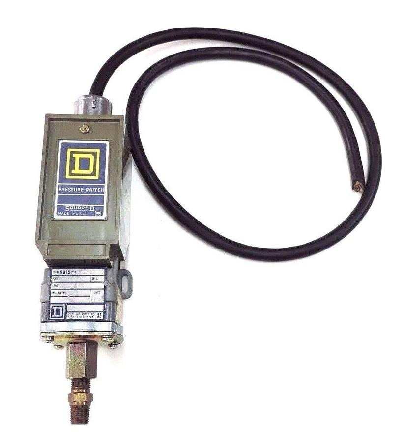 Used SQUARE D 9012-GRG-3 SER. B PRESSURE SWITCH 240PSIG, 1.5-30, 9012GRG3