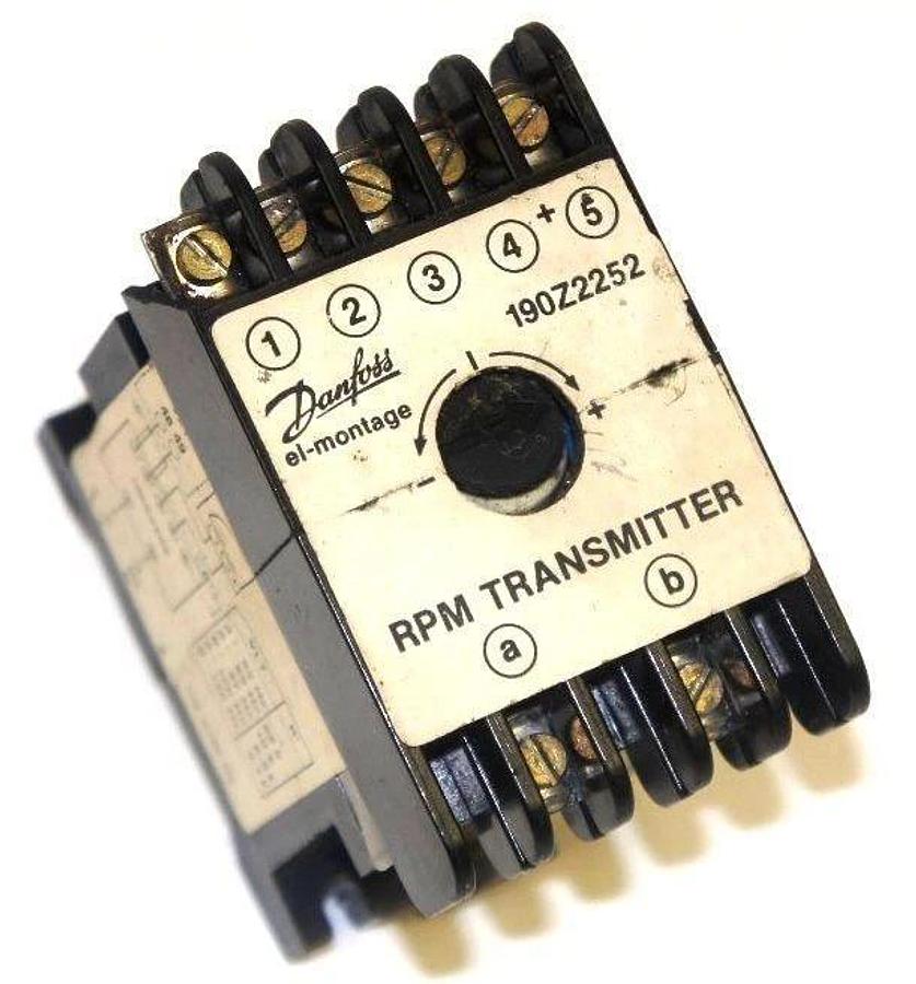 Used DANFOSS 190Z2252 RPM TRANSMITTER 110 V, 50/60 HZ